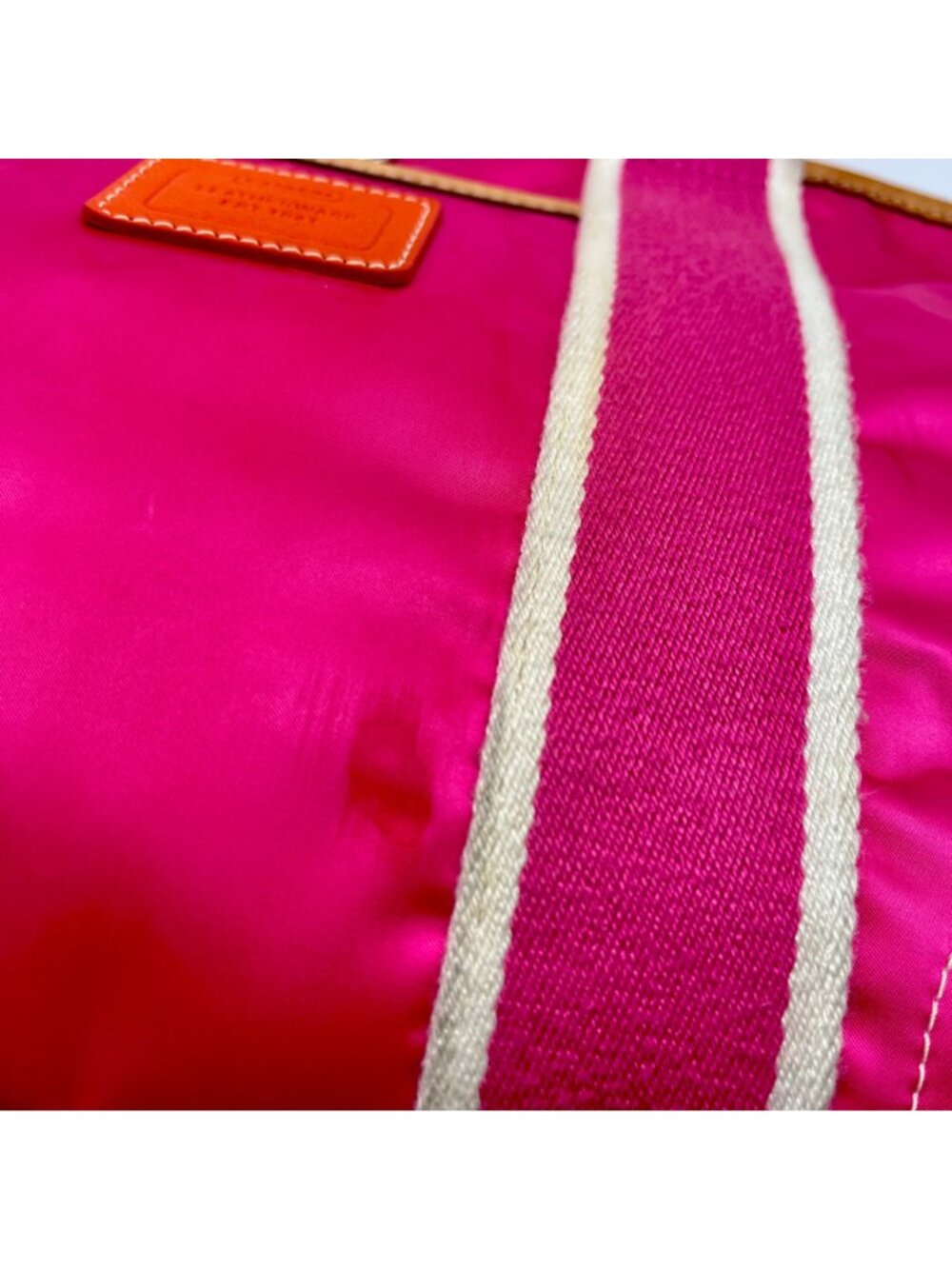 Coach Bright Pink Nylon Hampton Tote Bag 1894 - Picture 11 of 14